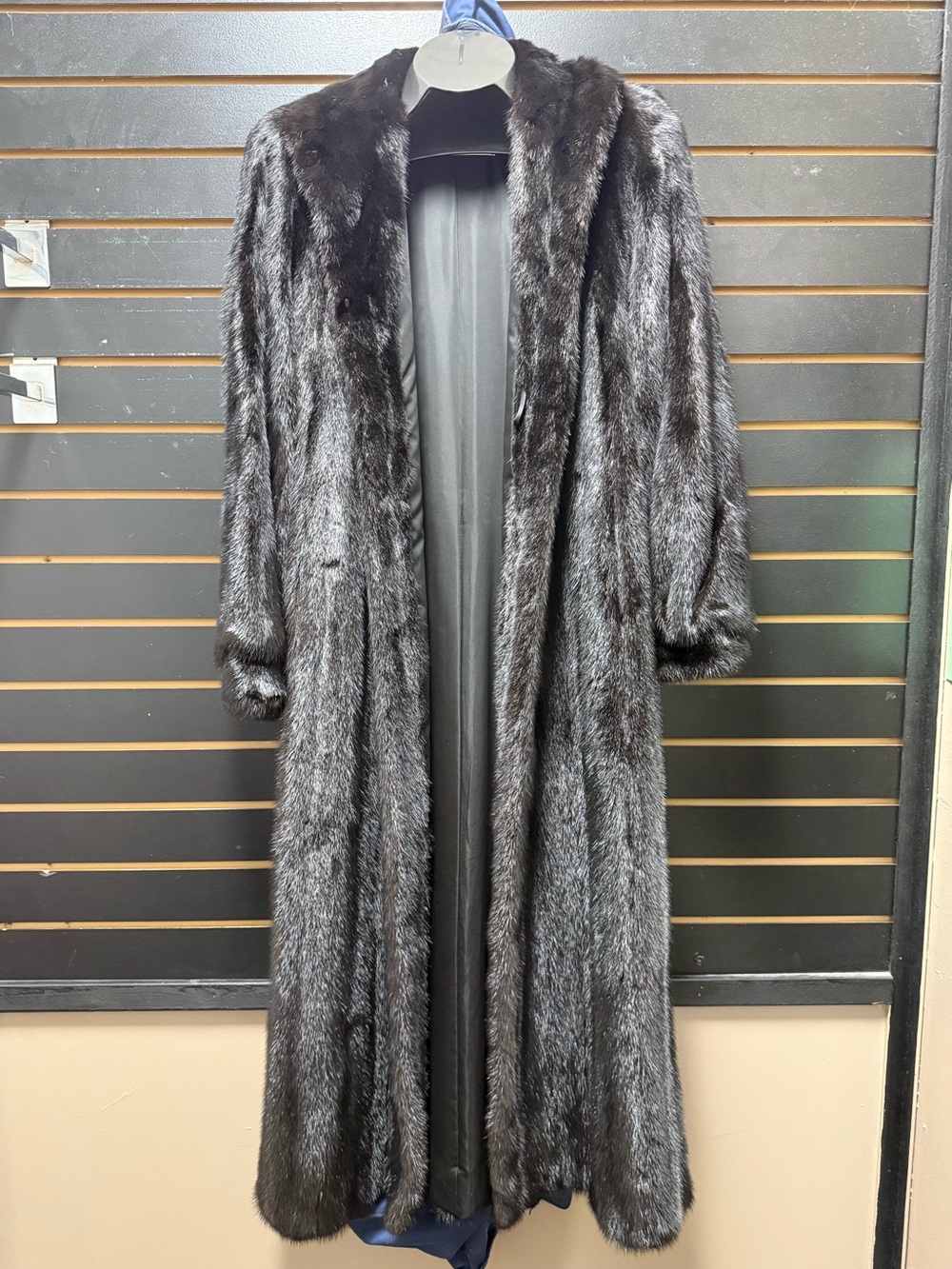 Vintage Fredrick & Nelson Seattle Dark Brown Mink Fur Full Length Coat Size 8